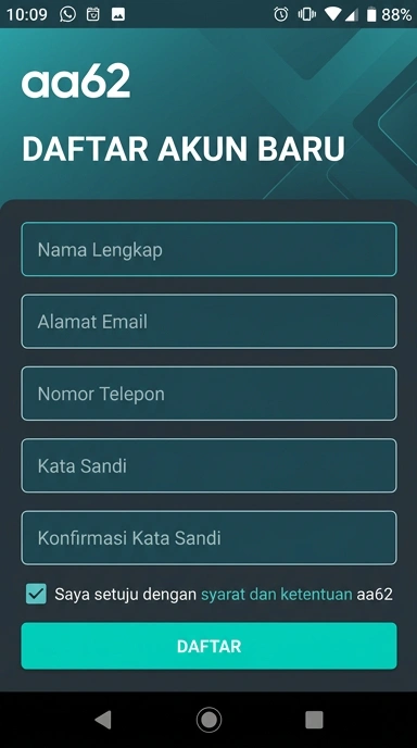 Cara Mudah Buat Akun Baru aa62 untuk Pengguna Android