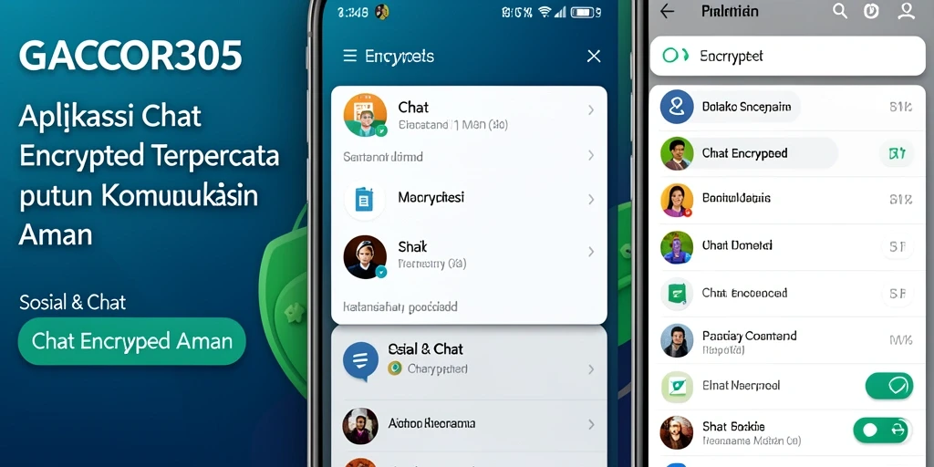 Screenshot utama GACOR305 menampilkan antarmuka chat yang user-friendly dan aman.