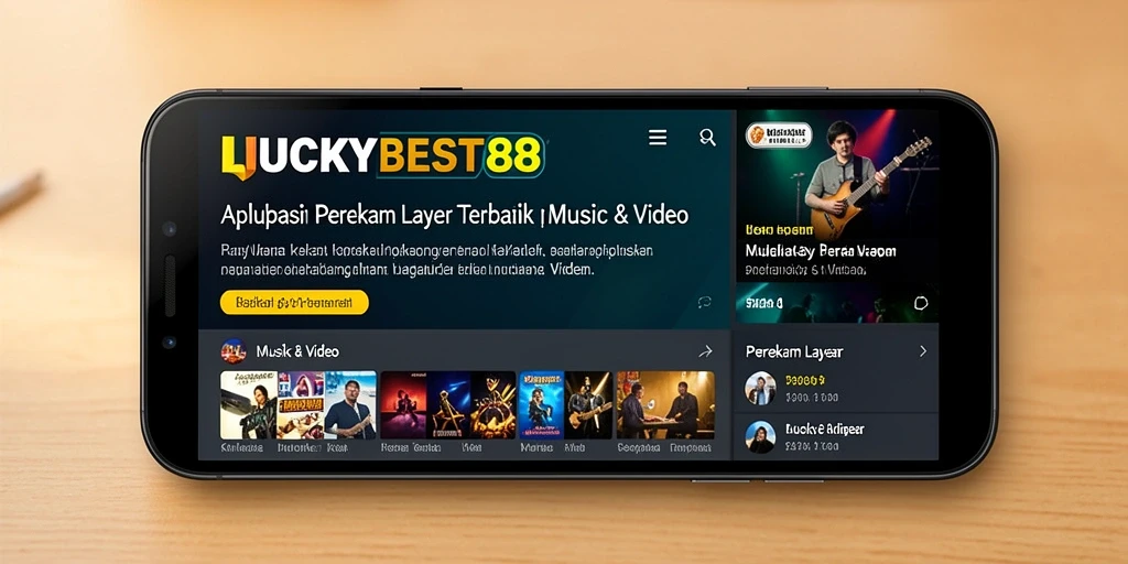 Tampilan antarmuka perekam layar <strong>LUCKYBEST88</strong> yang mudah digunakan.