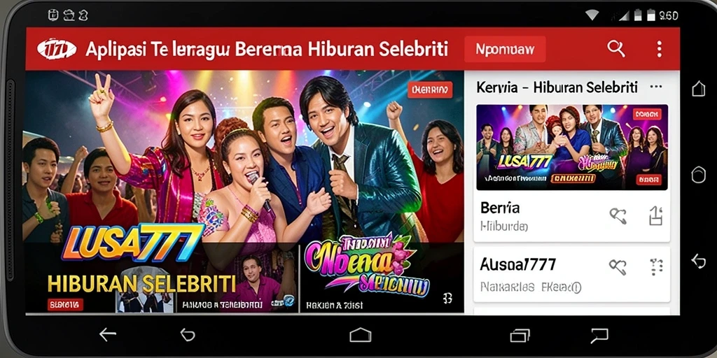 Tampilan antarmuka LUSA777 yang modern dan informatif.