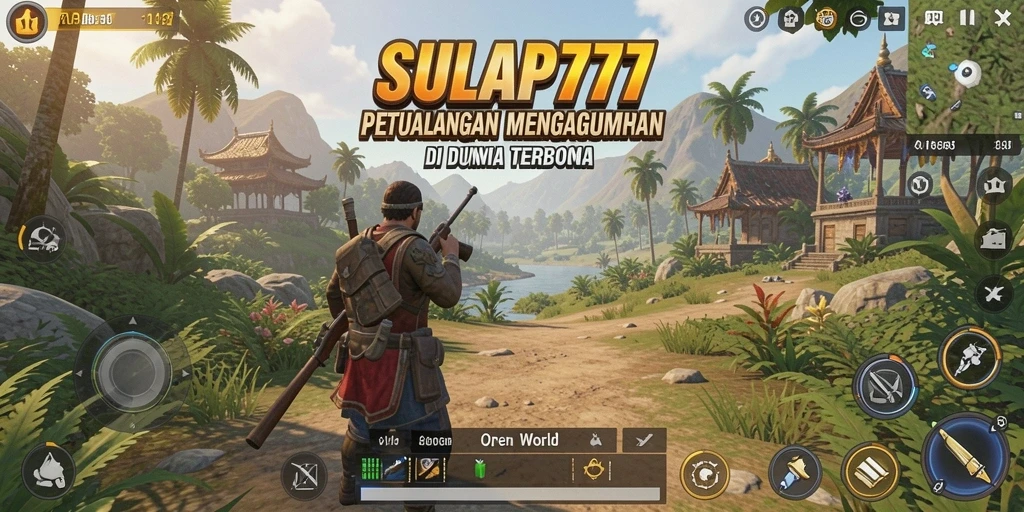 Tampilan antarmuka dan eksplorasi dunia terbuka SULAP777 yang menakjubkan.
